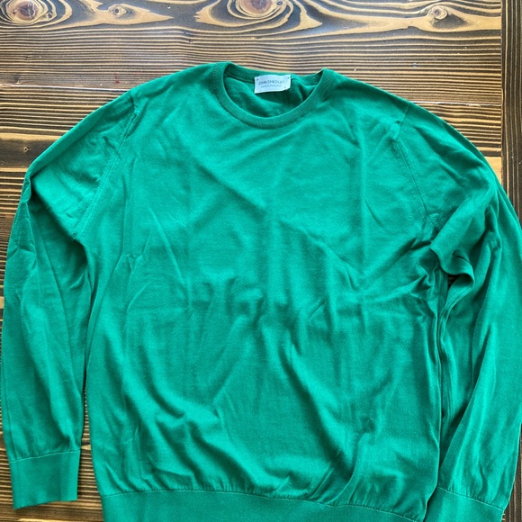John Smedley Emerald Crewneck Sweater - Picture 2 of 6